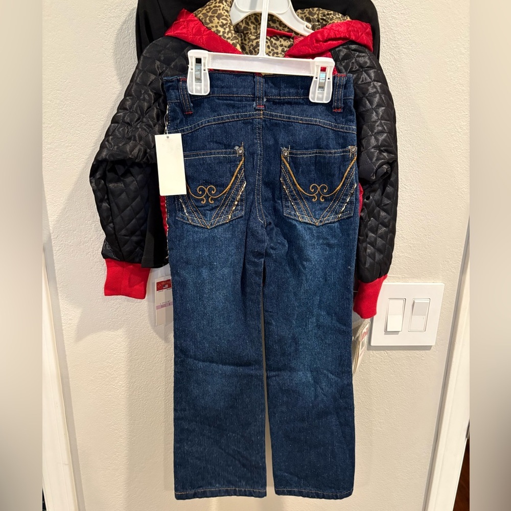 Vintage US Polo Association 3 Piece Girls Size 6 Denim Set Deadstock NWT 1990 - Picture 12 of 16